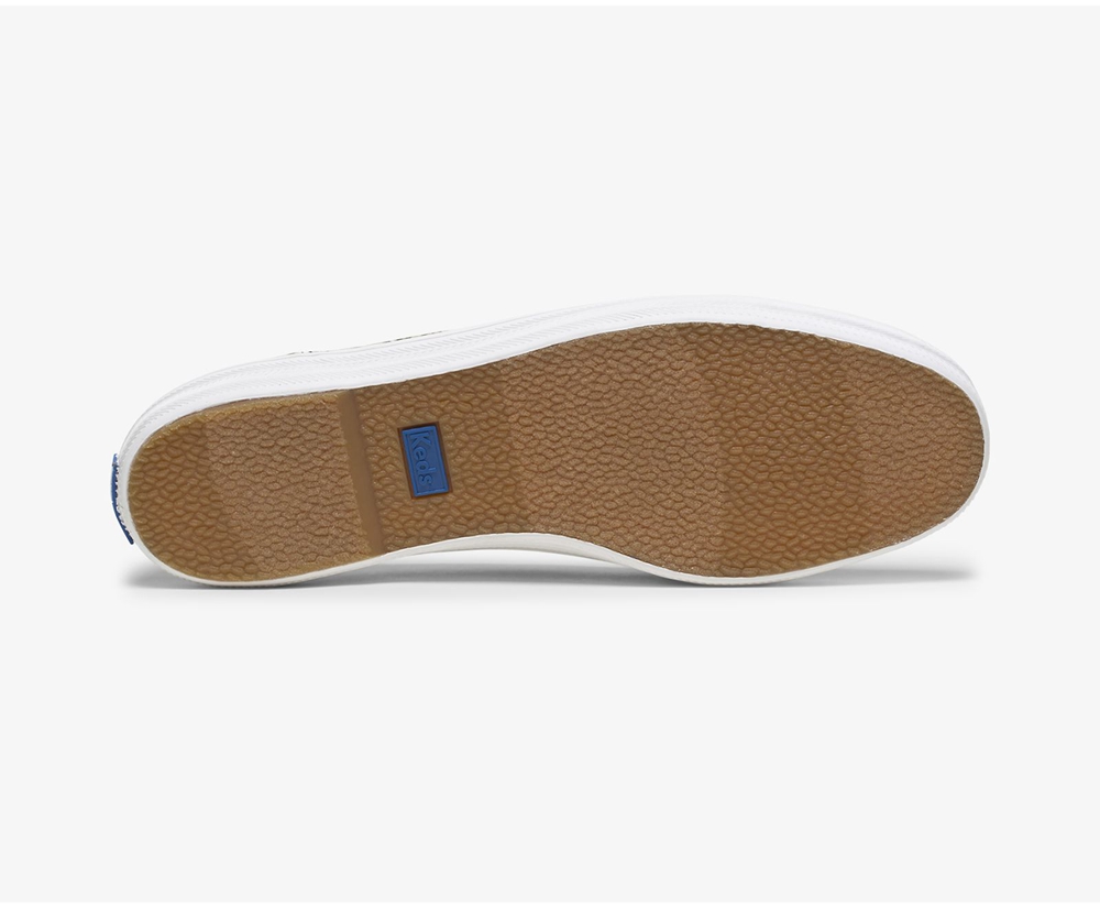 Slip On Γυναικεια - Keds Bryn Snake - Λευκα/Μαυρα - GXDTR1245